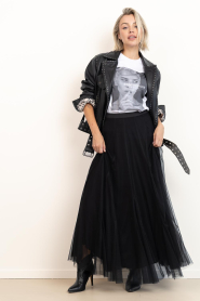 Dante6 |  Tulle maxi skirt Taryn | black | Picture 3
