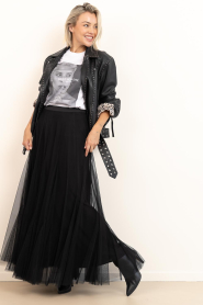 Dante6 |  Tulle maxi skirt Taryn | black | Picture 4