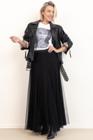 Dante6 |  Tulle maxi skirt Taryn | black | Picture 5