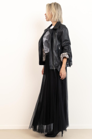 Dante6 |  Tulle maxi skirt Taryn | black | Picture 6