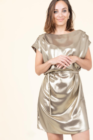 Dante6 |  Metallic mini dress Grayson | metallic | Picture 8