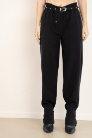 Dante6 |  Paperbag pants Tyler | black | Picture 6
