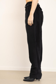 Dante6 |  Paperbag pants Tyler | black | Picture 7