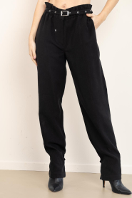 Dante6 |  Paperbag pants Tyler | black | Picture 5