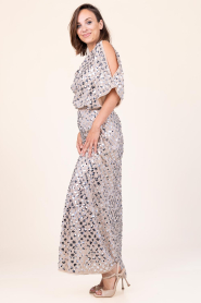 Dante6 |  Maxi skirt with sequins Sabre | silver | Picture 6