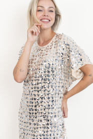 Dante6 |  Mini dress with sequins Badler | silver | Picture 10