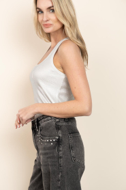 Dante6 |  Metallic top Zora | silver | Picture 6