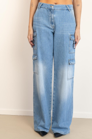 IRO |  Mid waist cargo jeans Uros | blue | Picture 6