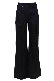 IRO |  High waist wide leg pants Melania | black | Picture 1