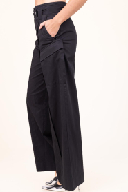 IRO |  High waist wide leg pants Melania | black | Picture 5