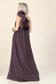 Mes Demoiselles |  Maxi dress with flower detail Fonix | burgundy | Picture 5