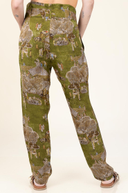 Mes Demoiselles |  Pants with print Poussah | green | Picture 8