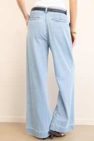 7 For All Mankind |  Pleated wide leg jeans Hana lg34 | blue | Picture 8