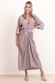 Co'Couture |  Maxi dress Hera | beige | Picture 3
