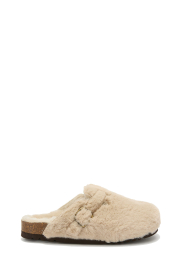 Scholl |  Faux fur clogs Fae | beige | Picture 1