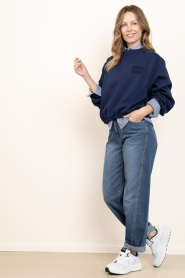 Bad Habits |  Soft sweater with logo Elsa | blue | Picture 3