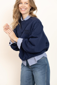 Bad Habits |  Soft sweater with logo Elsa | blue | Picture 6