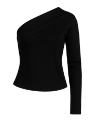 Bad Habits |  One-shoulder top Mahiro | black | Picture 1