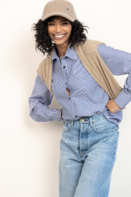 Bad Habits |  Striped blouse Verona | blue | Picture 2