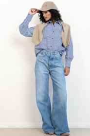 Bad Habits |  Striped blouse Verona | blue | Picture 3