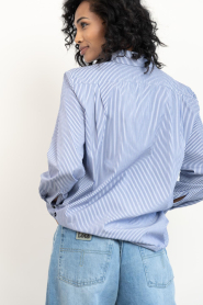 Bad Habits |  Striped blouse Verona | blue | Picture 9