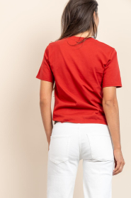 Bad Habits |  T-shirt with print Natalia | red | Picture 7