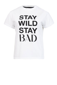 Bad Habits |  T-shirt with print Amapola | white | Picture 1