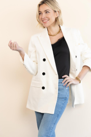 Bad Habits |  Double breasted blazer Alba | natural | Picture 5
