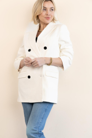 Bad Habits |  Double breasted blazer Alba | natural | Picture 7
