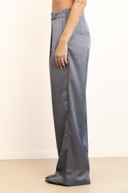Bad Habits |  Satin wide leg pants Giulia | grey | Picture 5