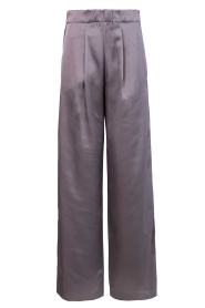 Bad Habits |  Satin wide leg pants Giulia | grey | Picture 1