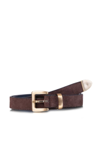 Bad Habits |  Suede belt Rosa | brown | Picture 1