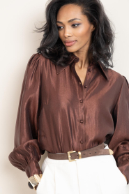 Bad Habits |  Suede belt Rosa | brown | Picture 2