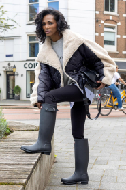 Hunter |  Boots with buckle Tall | black | Picture 2