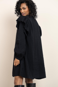 Second Female | Modal blend jurk met ruches Terra | zwart | Afbeelding 5