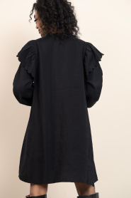 Second Female | Modal blend jurk met ruches Terra | zwart | Afbeelding 7