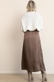 Second Female |  Viscose maxi skirt Ermine | brown | Picture 4
