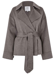 Second Female |  Woolen cropped trenchcoat Walance | brown | Picture 1