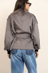 Second Female |  Woolen cropped trenchcoat Walance | brown | Picture 10