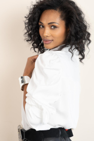 Second Female |  Blouse with puffed sleeves Samanta | white | Picture 7
