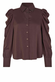 Second Female |  Blouse with puffed sleeves Samanta | brown | Picture 1