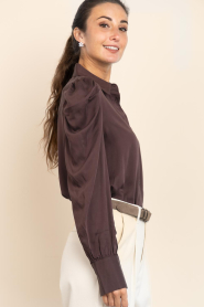 Second Female |  Blouse with puffed sleeves Samanta | brown | Picture 6
