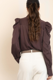 Second Female |  Blouse with puffed sleeves Samanta | brown | Picture 7
