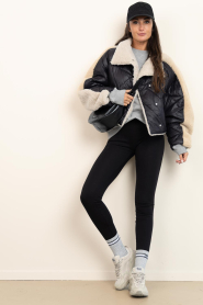 Herskind |  Sweater with logo Lizette | grey | Picture 3