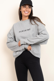 Herskind |  Sweater with logo Lizette | grey | Picture 5