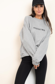 Herskind |  Sweater with logo Lizette | grey | Picture 4