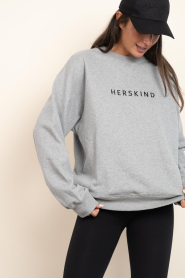 Herskind |  Sweater with logo Lizette | grey | Picture 6