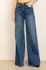 Janice |  High waist wide leg jeans Mason | blue | Picture 6