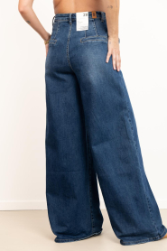 Janice |  Ultra wide leg cotton pants Dexter | blue | Picture 7