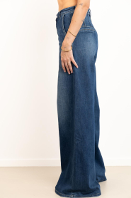Janice |  Ultra wide leg cotton pants Dexter | blue | Picture 8